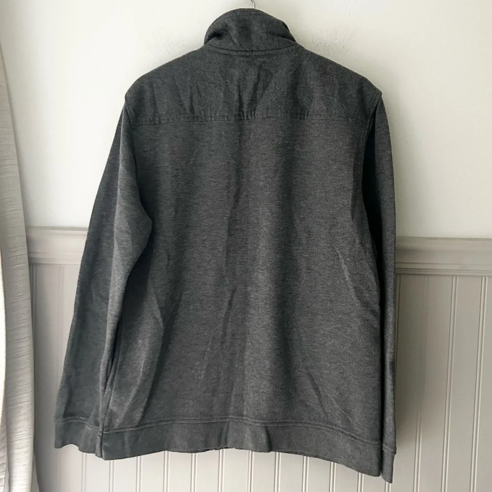 Y2K Banana Republic Men’s Medium Wool Blend Charcoal Military Jacket
